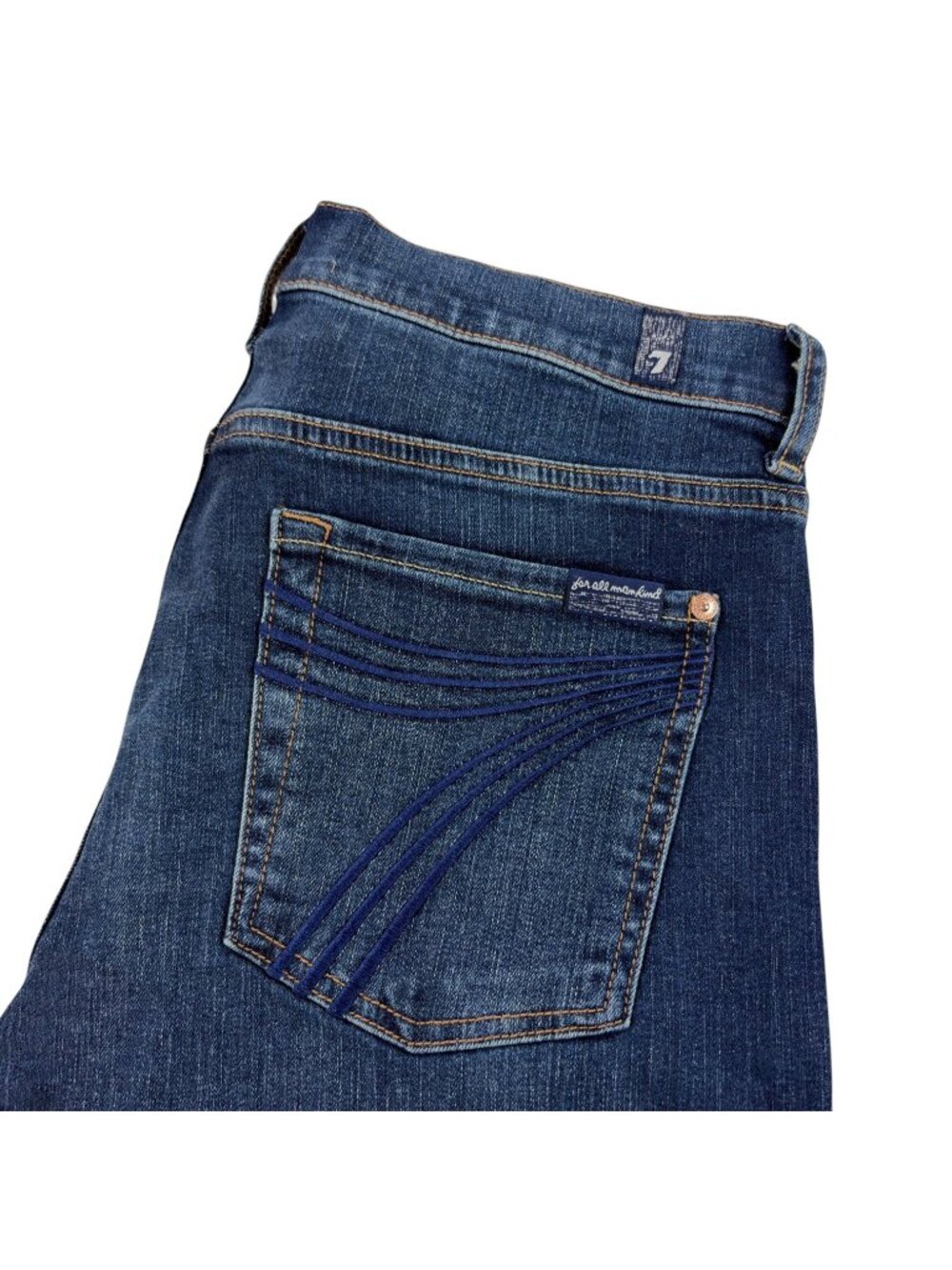 7 For All Mankind b(air) Dojo Mid Rise Flare Jeans Size 31 Authentic Fate NWT